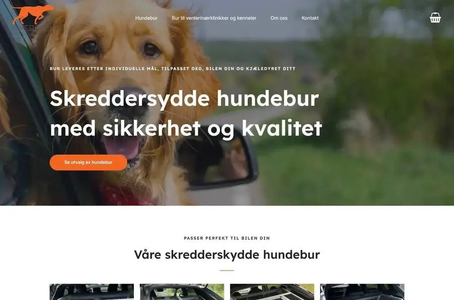 Skjermbilde av AluConsult sitt nettsted